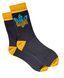 Men's socks Glory to Ukraine, made from Indian cotton, dark gray