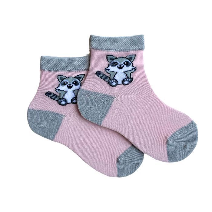 Children's socks "Racoon" from Indian cotton