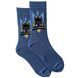 Men's socks Ghost of Kyiv, made from Indian cotton, blue