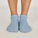 Men's ankle socks made from Indian cotton, blue melange