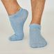 Men's ankle socks made from Indian cotton, blue melange