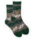 Men's socks "Military patriotic", made from Indian cotton, military green, 41-43
