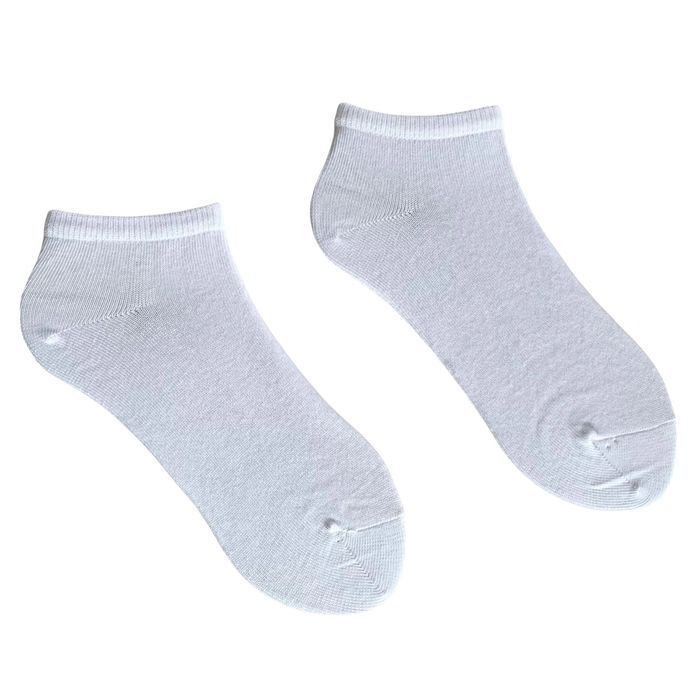 Set of basic ankle socks made from Indian cotton, 4 pairs