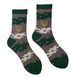 Men's socks "Military patriotic", made from Indian cotton, military green, 41-43