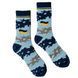 Men's socks "Military patriotic", made from Indian cotton, military blue, 41-43