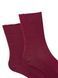 RIBBED LINKS Socks, made from Indian cotton, burgundy