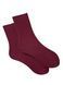 RIBBED LINKS Socks, made from Indian cotton, burgundy