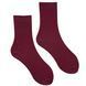 RIBBED LINKS Socks, made from Indian cotton, burgundy