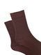 RIBBED LINKS Socks, made from Indian cotton, chocolate