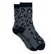 Women's Socks "Leo print", made from Indian cotton, dark gray