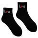 Носки женские "LOVE" с индийского хлопка, черные, 36-39
