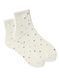 Women's Socks "Dots", made from Indian cotton, milky