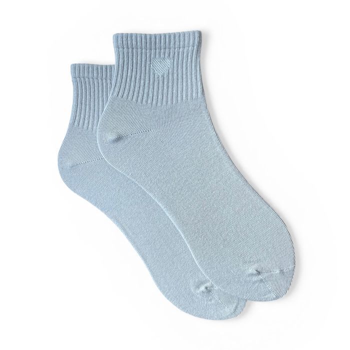 Women's Socks "lurex heart" made from Indian cotton, gray, 35-37