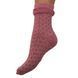 Women's Jacquard Socks "Double eraser" made from Indian cotton, powder, 38-40