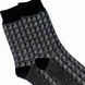 Men's jacquard socks made from Indian cotton, black, pp.44-45