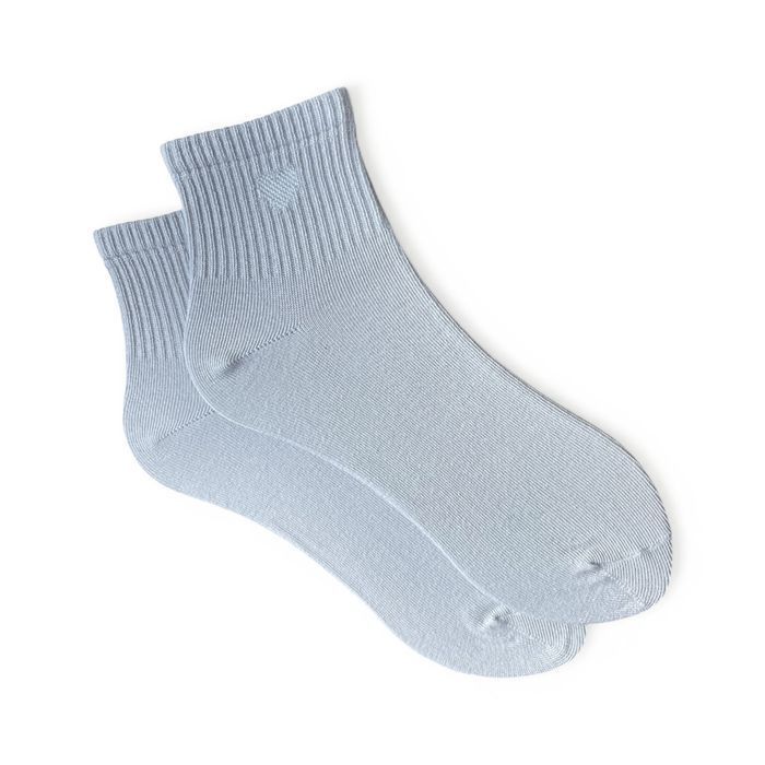 Women's Socks "lurex heart" made from Indian cotton, gray, 38-40