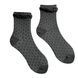Women's Jacquard Socks "Double eraser" made from Indian cotton, dark grey, 38-40