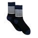 Men's socks "Stripes", made from Indian cotton, black