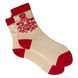 Socks "Ukrainian Embroidery" made from Indian cotton, beige