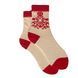 Socks "Ukrainian Embroidery" made from Indian cotton, beige