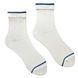 Women's BAMBOO ribbed Socks "Bamboo stripes", milky