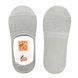 Men's "invisible" socks with Anti-slip SILICONE, gray