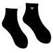 Women's Socks "lurex heart" made from Indian cotton, black, 35-37