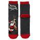 Men's Christmas socks "Santa and a deer"