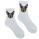 Women's cotton Socks "French Bulldog", white