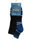 Men's Sport socks with TERRY FOOT made from Indian cotton, black
