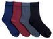 Set of Men's ribbed socks, made from Indian cotton, 4 pairs, 39-41