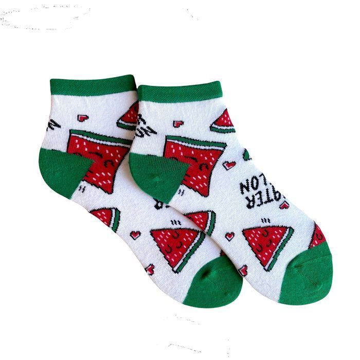 Set of Women's Socks with Fruits made from Indian cotton, 3 pairs