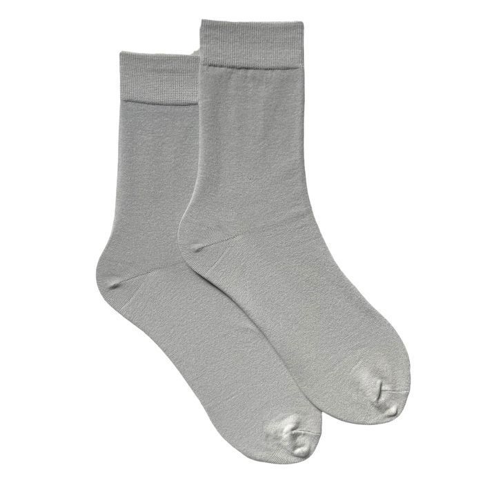 Men's classic socks, made from Indian cotton, light gray