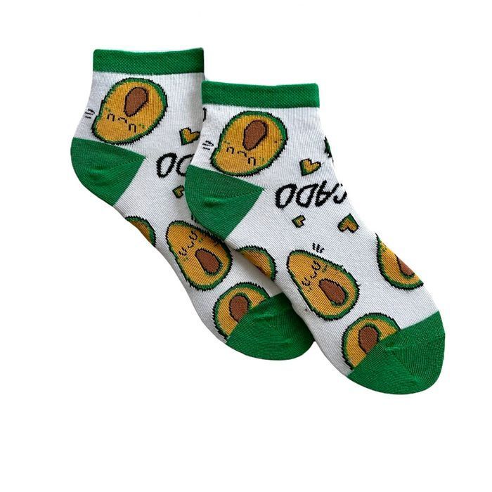 Women's Socks "Avocado " made from Indian cotton, 38-40