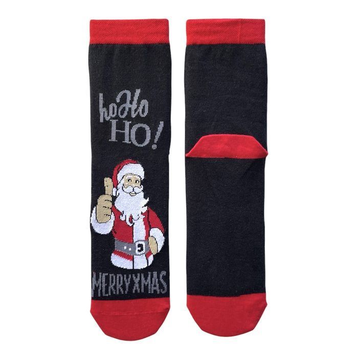 Men's Christmas socks made from Indian cotton "Merry XMas"
