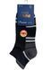 Men's Sport socks with TERRY FOOT made from Indian cotton, black