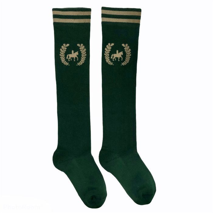 Riding Socks made from Indian cotton, dark green